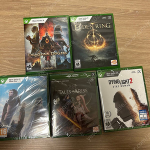 xbox series x 게임 cd 5장 일괄 팝니다.