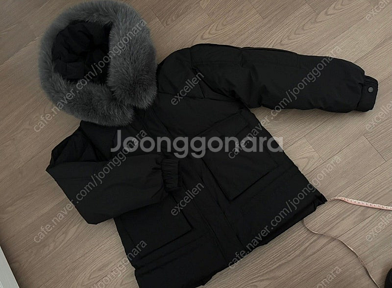 그냥 새옷상태 에고이스트 사가퍼 숏패딩 블랙 55(66가능)--3