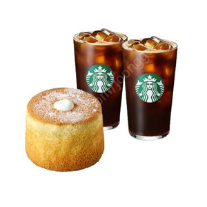 스타벅스 부드러운 디저트 아메리카노2잔+카스텔라