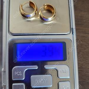 14k 볼륨민자심플귀걸이 3.94g