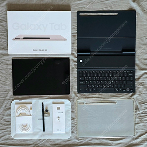 갤럭시탭 S8+ 5G 256GB(T806N, 자급제, 핑크 골드) + 슬림키보드케이스, 젤리케이스, 펜촉