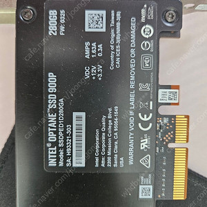 인텔 옵테인 900p 280gb 판매 합니다