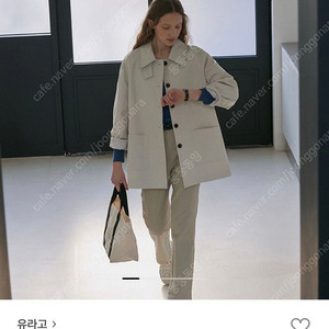 유라고 Mac half trench coat 트렌치 코트 네츄럴 M
