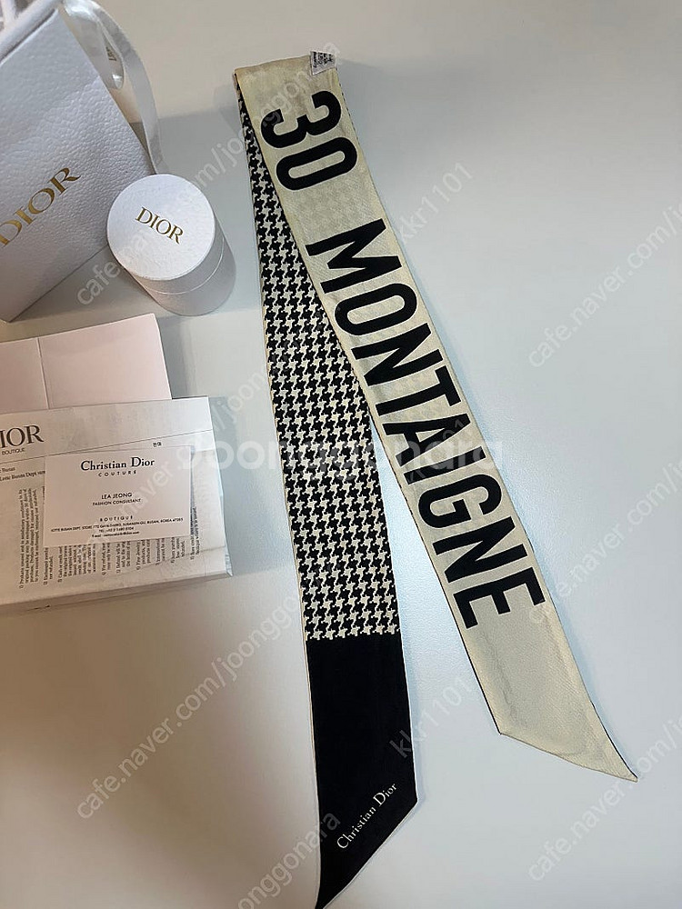 디올 몽테인 미차 스카프 (백화점구매 영수증...--1