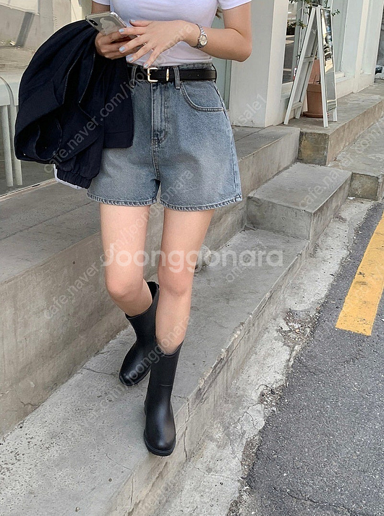 가내스라 스터닝 빈티지 숏데님 XS--1