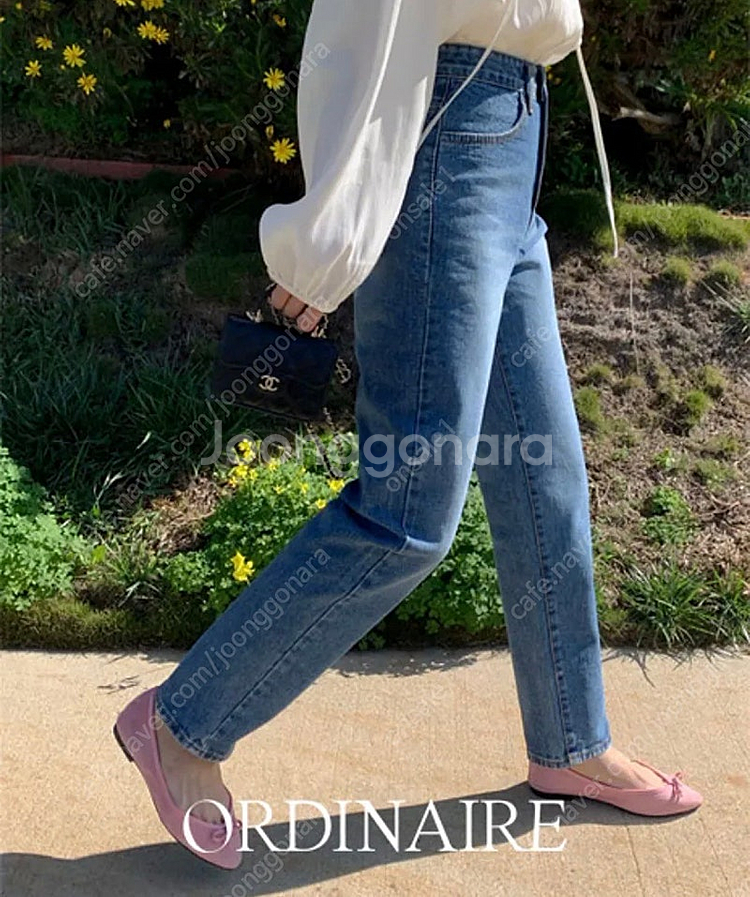 가내스라 시그 데님 진청 숏 S--0
