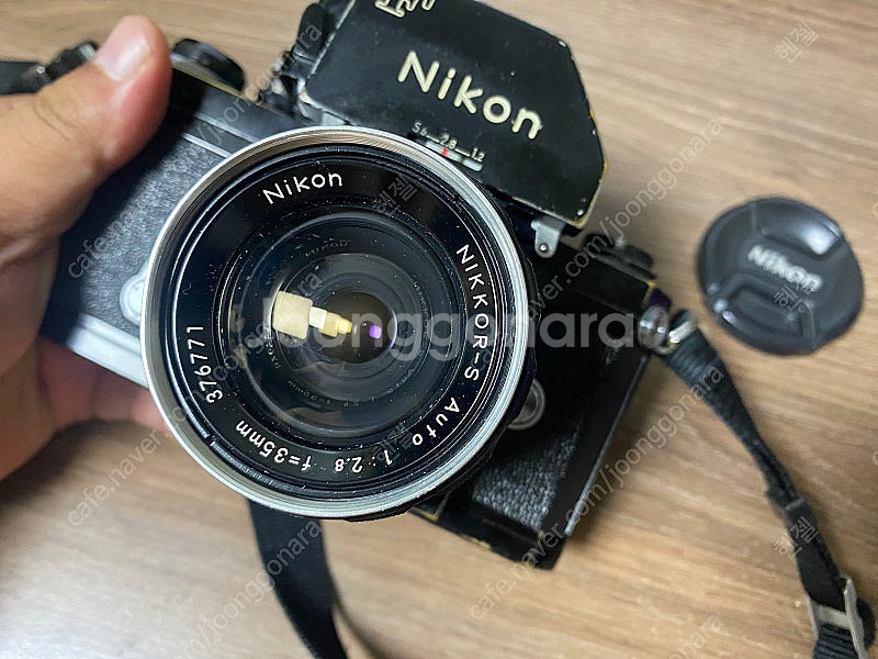 니콘 F 블랙 바디와 35mm 렌즈 그리고 ar-1 소...--0