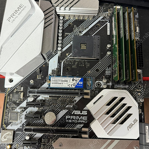 asus x570 prime pro ,ram ddr4 8g (3200),wd ssd 500g 일괄 25만