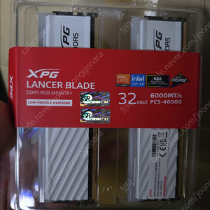 ADATA DDR5-6000 CL30 LANCER RGB 화이트 패키지 서린 (64GB(32Gx2)) 팝니다.