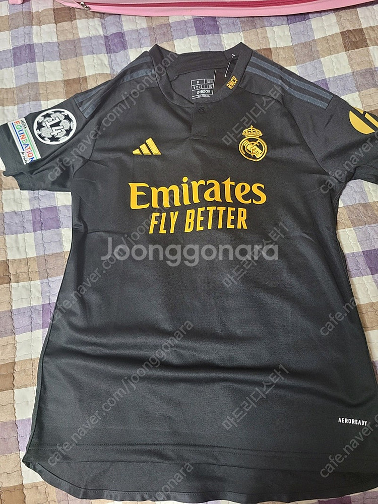 23-24 레알마드리드 써드 레플리카(M) 뤼디거 챔스 풀패치 판매합니다--0