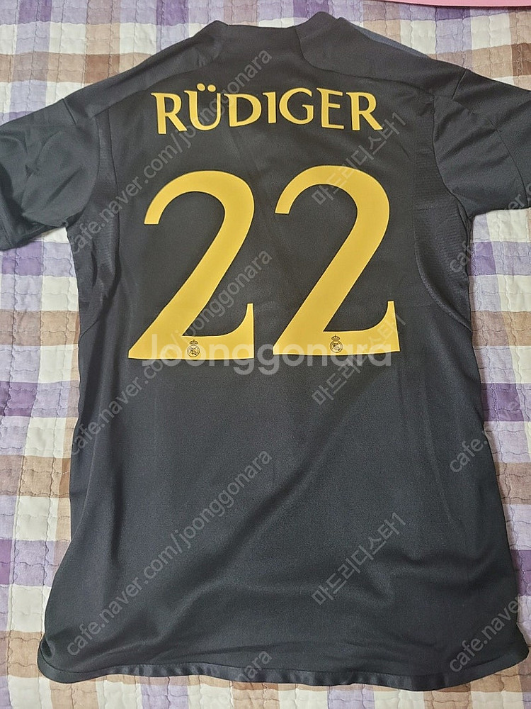 23-24 레알마드리드 써드 레플리카(M) 뤼디거 챔스 풀패치 판매합니다--4