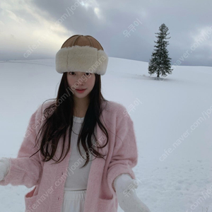 리즈 (더위시) 테디 알파카 가디건 핑크