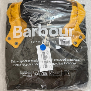 25aw 바버x캡틴선샤인 비데일 필드코트 올리브 42