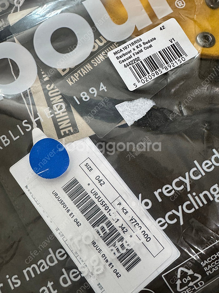25aw 바버x캡틴선샤인 비데일 필드코트 올리브 42--1