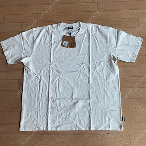 [XXL] stussy 스투시 헤비웨이트 피그먼트 다이드 반팔 티셔츠 내츄럴