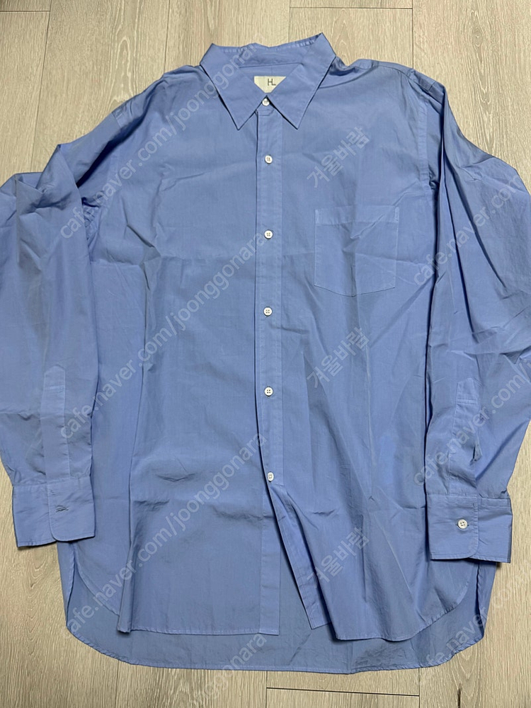 헤릴 수빈코튼 레귤러 카라 셔츠 sax 3사이즈 이미지