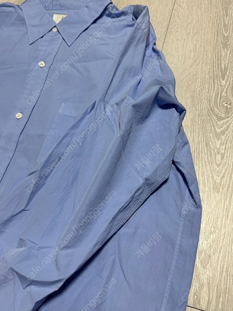 헤릴 수빈코튼 레귤러 카라 셔츠 sax 3사이즈 이미지