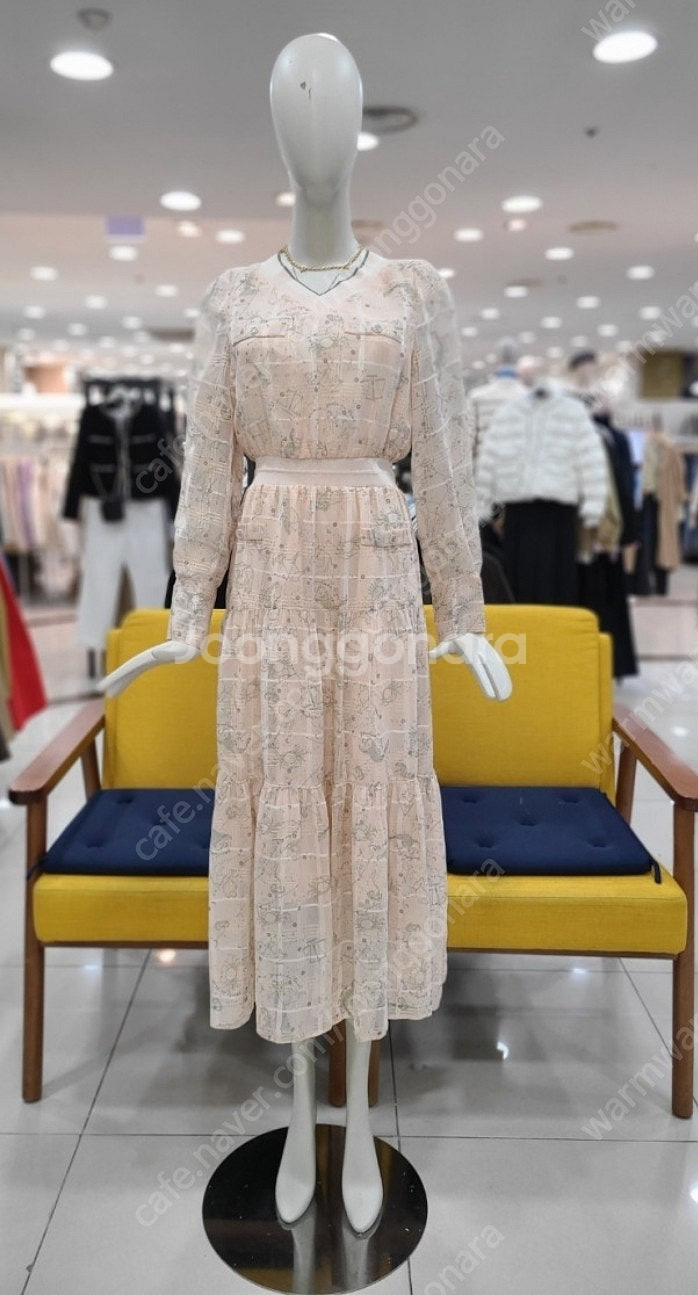 (새상품) 듀엘 쉬폰 원피스 55 오즈세컨 sjsj 시스템 레니본 샤틴 잇미샤 지컷 보브 린 시슬리 베네통 써스데이...--0