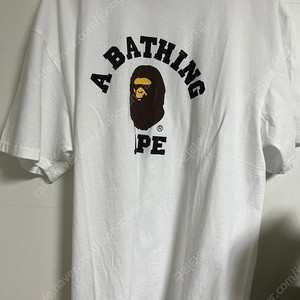 미사용 베이프 컬리지 반팔 티셔츠 3xl