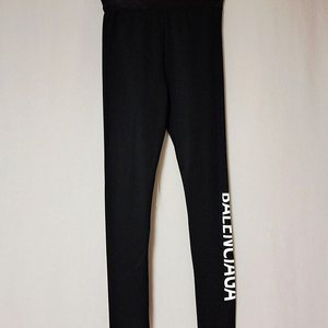 1회착용 / 발렌시아가 Balenciaga 로고 플레이 블랙 레깅스 /정가 100만원대