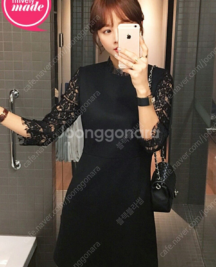 임블리 블랙 원피스 1사이즈 (새상품) 하객원피스 가능--1