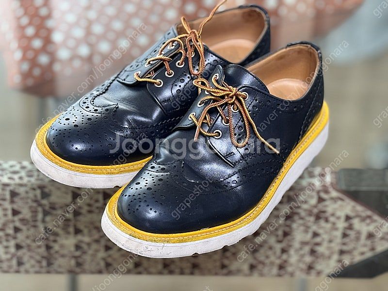 MARK MCNAIRY Navy Calf Brogue ...--2
