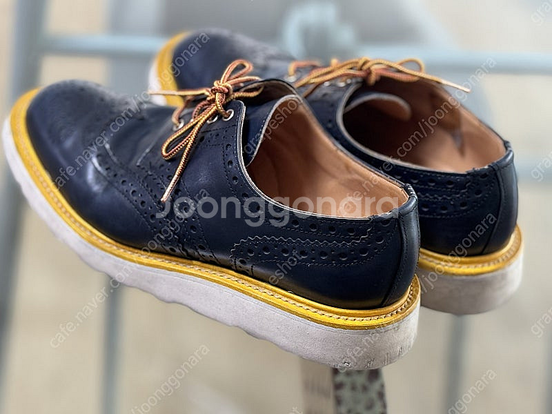 MARK MCNAIRY Navy Calf Brogue ...--5