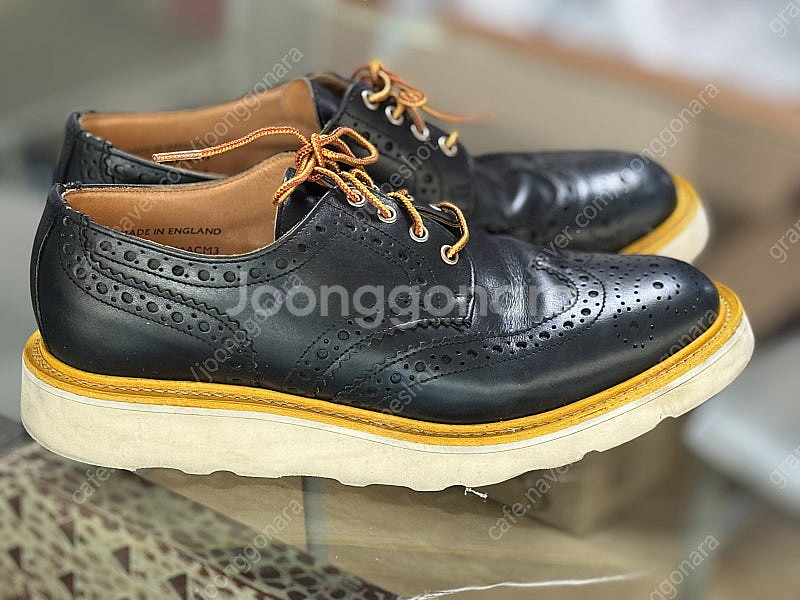 MARK MCNAIRY Navy Calf Brogue ...--8