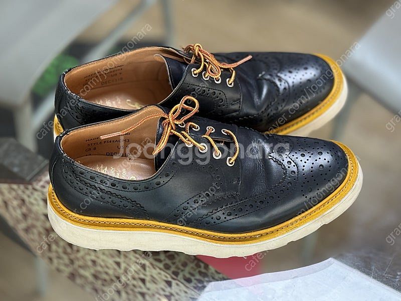 MARK MCNAIRY Navy Calf Brogue ...--9