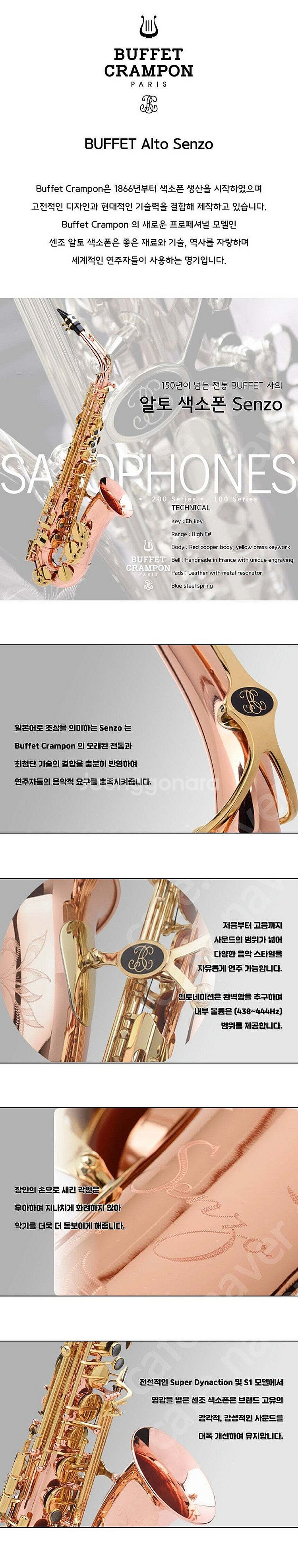 Buffet Crampon Senzo 부페 센조 전문가...--0