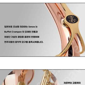 Buffet Crampon Senzo 부페 센조 전문가용 알토색소폰