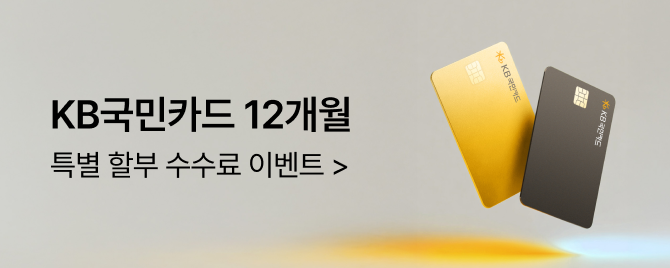 8월 KB국민카드 특별 할부 수수료
