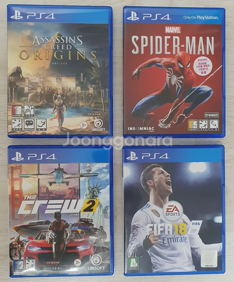 PS4타이틀 팝니다 어크오리진 / 스파이더맨 / 더크루...--0