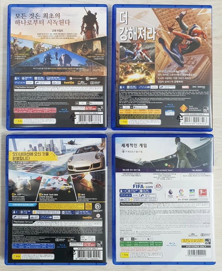 PS4타이틀 팝니다 어크오리진 / 스파이더맨 / 더크루2 / 피파18 이미지