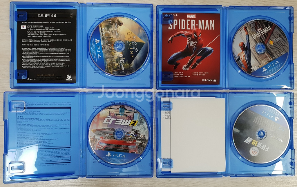 PS4타이틀 팝니다 어크오리진 / 스파이더맨 / 더크루...--2