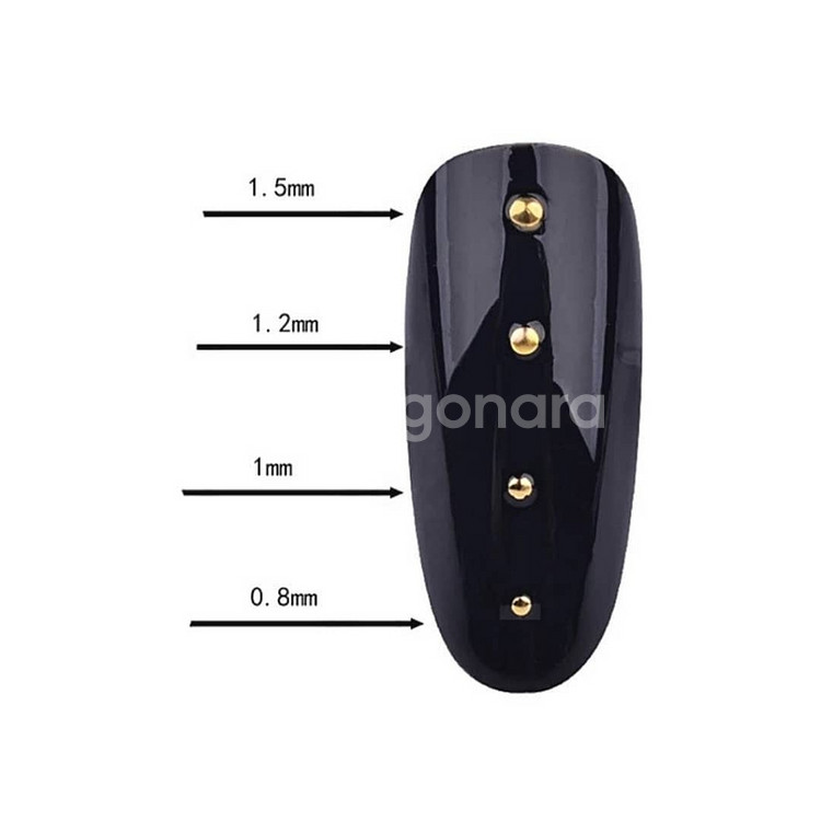 네일반볼 0.8~1.5mm 100개입--0