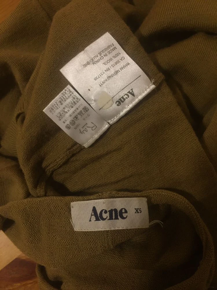 정품) Acne 아크네 니트 원피스 XS 이미지