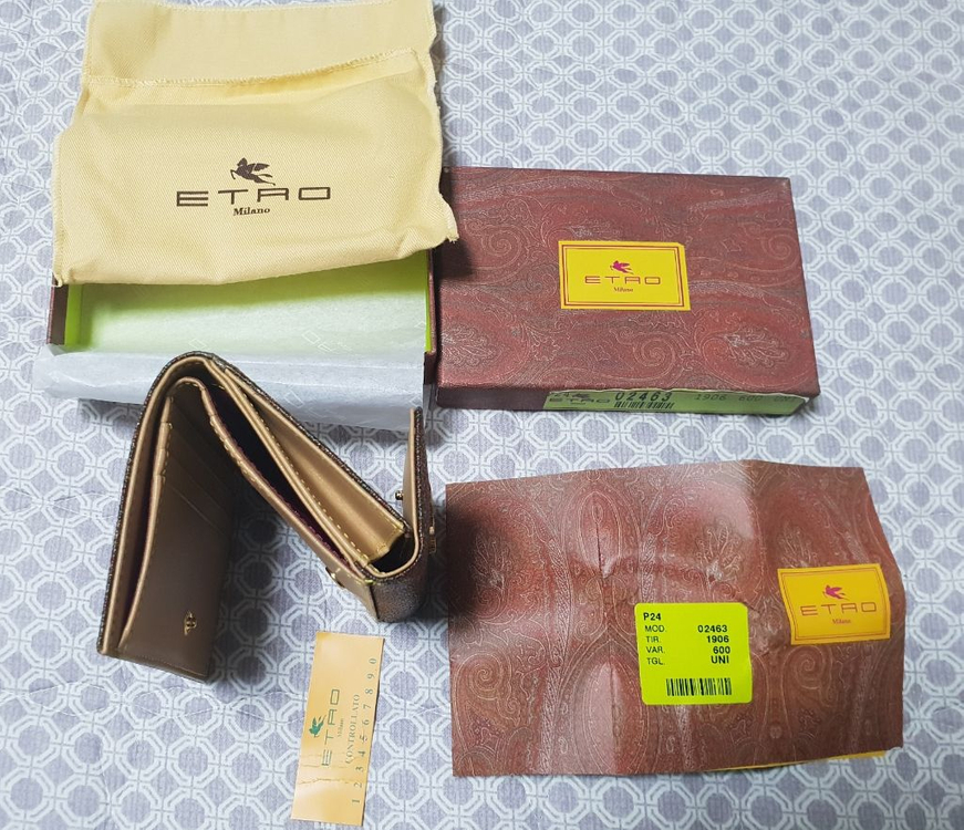 (정품 새상품) 에트로 반지갑(중지갑)--7