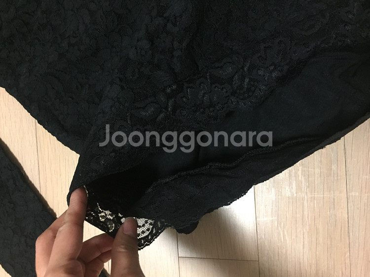 블랙등파임드레스--4