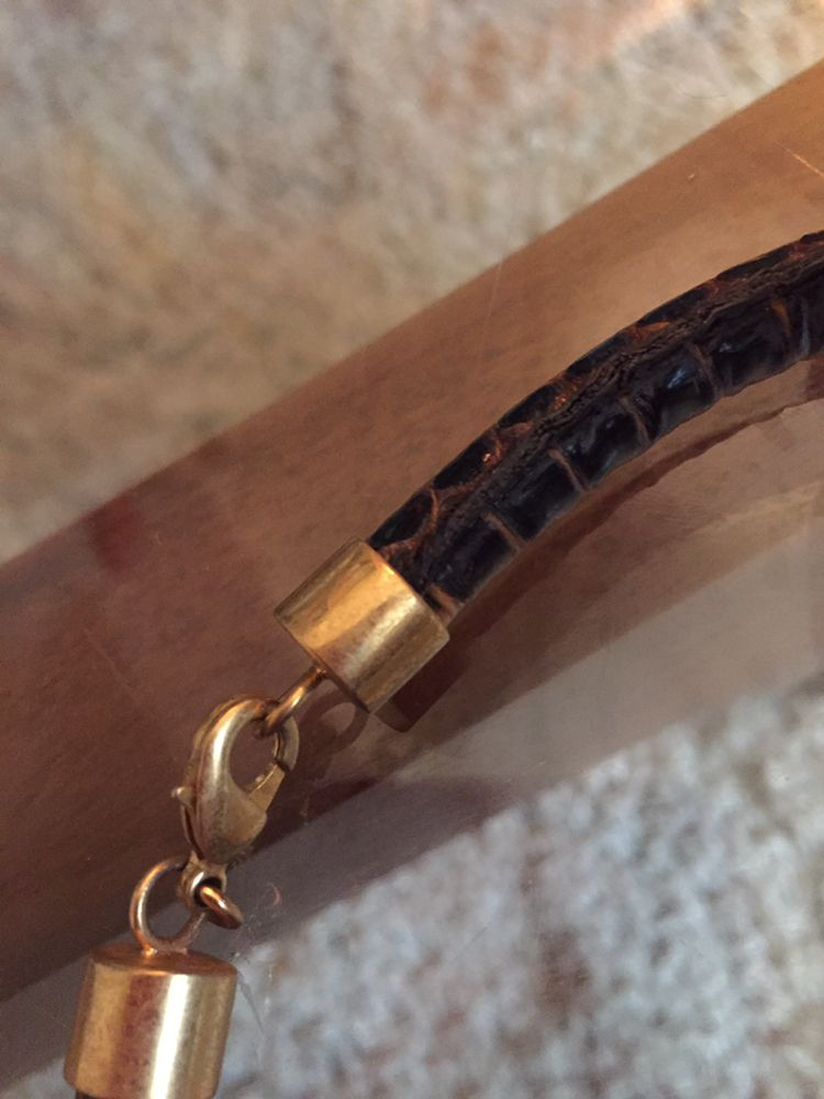 알렉산더맥퀸 해골 펜던트 초커 목걸이--5