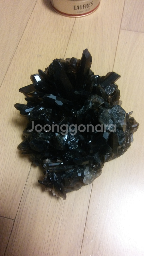 흑수정+연수정 클러스터 (Black quartz)--7