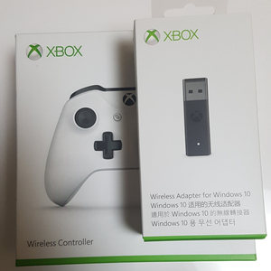 XBOX one s 패드 + 윈도우 10용 무선 어댑터