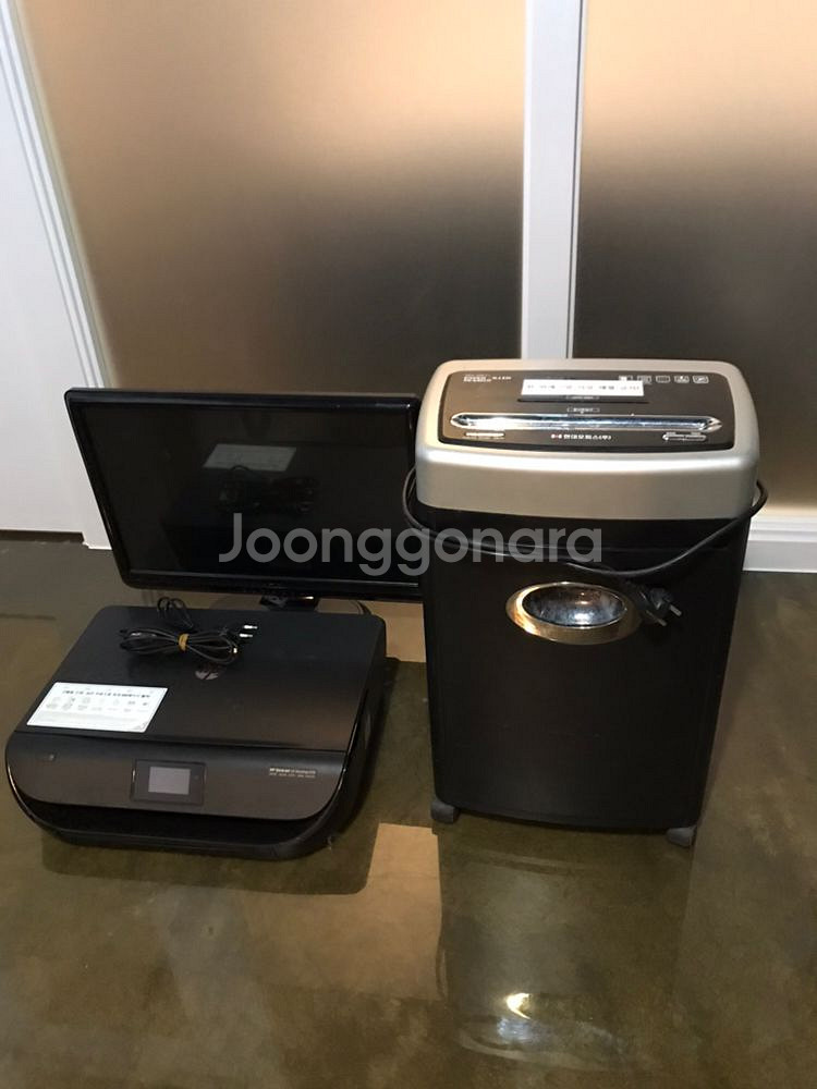 문서 파쇄기, hp 프린터, 모니터 일괄 판매 1만원--0