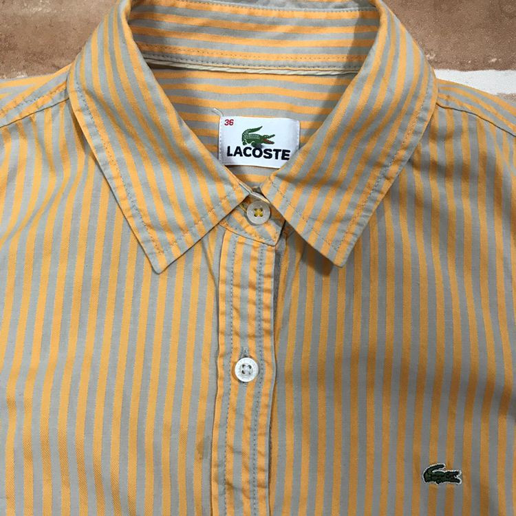 라코스테 여성용 스트라이프 셔츠 남방--1