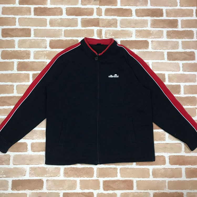 엘레쎄 올드스쿨 사이드라인 기모 집업--0