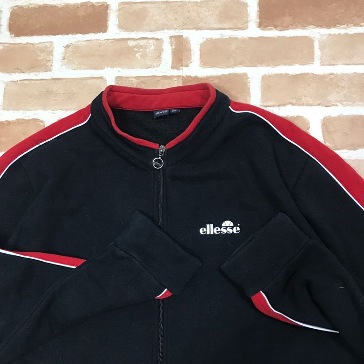 엘레쎄 올드스쿨 사이드라인 기모 집업--2