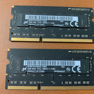 노트북용 RAM 4G DDR3 12800