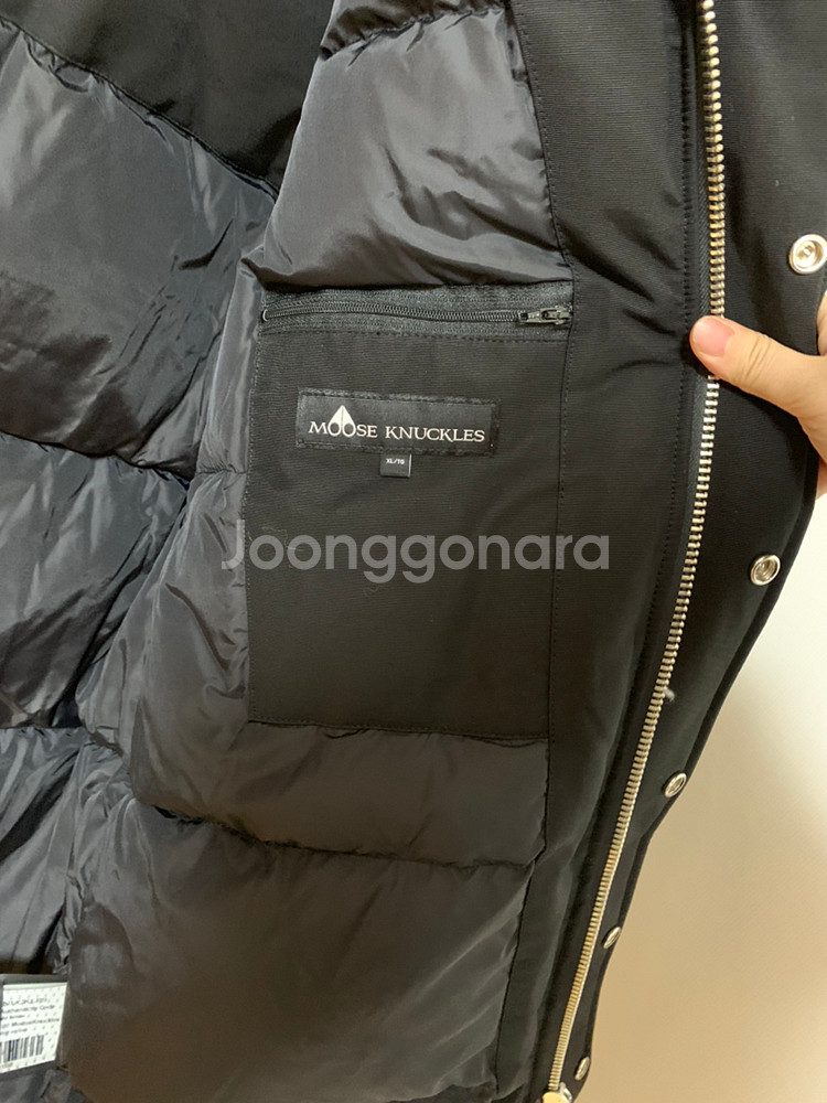 [정품/새제품] 무스너클 남성 스틸링 블랙/블랙퍼 XL--4