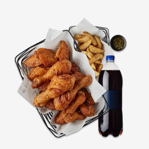 교촌치킨 레드콤보+웨지감자+콜라1.25L 팔아요