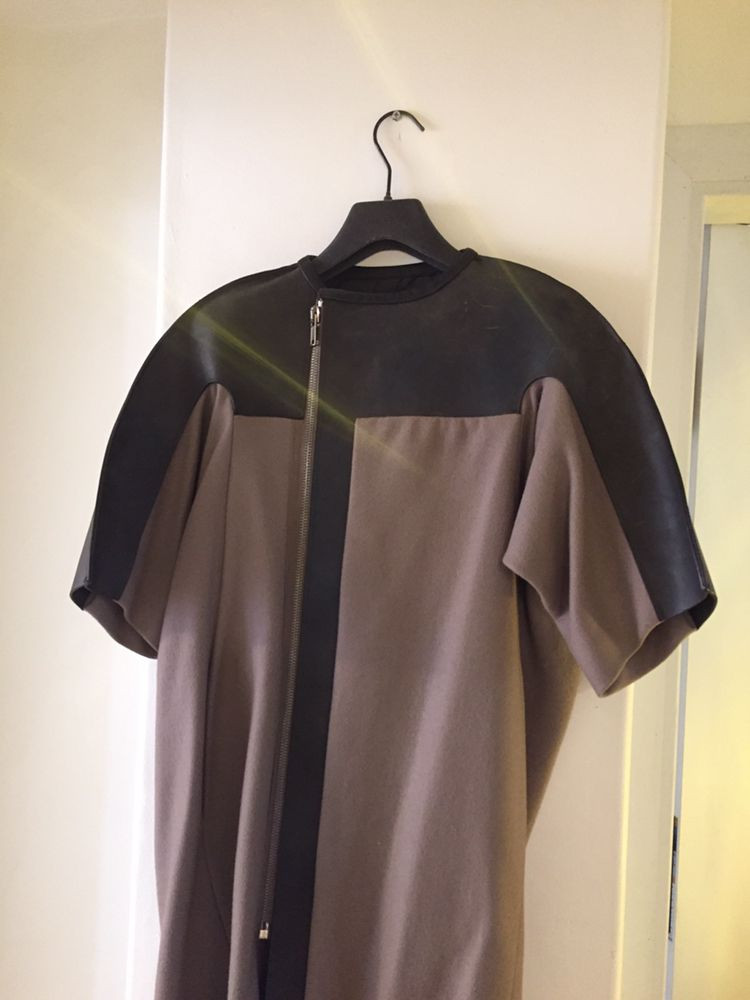 릭 오웬스 Rick Owens 레더 숄더 코트--1